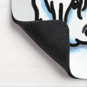 White Coton de Tulear Face Mousepad (Ecke)
