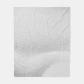 White Cotton Textur Fleecedecke (Vorderseite)