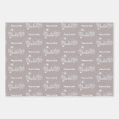 White Country Weihnachts-Weltfrieden Geschenkpapier Set (Vorderseite)