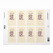 White Cowgirl Stiefel mit Blume Eigentum von (Vorne)