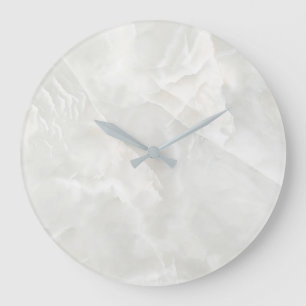 white cracked marble large clock große wanduhr