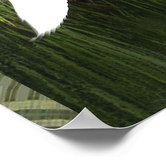 White Crane Triptych (Egret) Poster (Ecke)