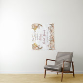 White Cream Pumpkin Brautparty Zeichenband Wandteppich (Beispiel)