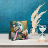 White Creush Blush Schwanz Jay Fantasy Bird Fotoplatte (InSitu)