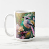 White Creush Blush Schwanz Jay Fantasy Bird Kaffeetasse (Links)