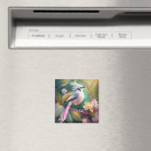 White Creush Blush Schwanz Jay Fantasy Bird Magnet (In Situ (Geschirrspüler))