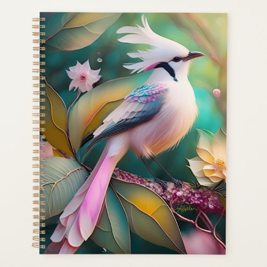 White Creush Blush Schwanz Jay Fantasy Bird Planer (Vorderseite)