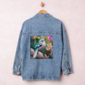 White Creush Chested Fantasy Bird Jeansjacke (Hangar)