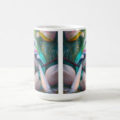 White Creush Chested Fantasy Bird Kaffeetasse (Mittel)