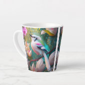 White Creush Chested Fantasy Bird Milchtasse (Linke Ecke)