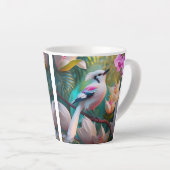 White Creush Chested Fantasy Bird Milchtasse (Rechte Ecke)