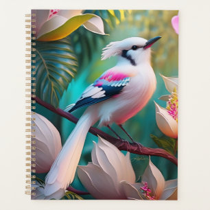 White Creush Chested Fantasy Bird Planer