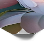 White Creush Chested Fantasy Bird Poster (Ecke)