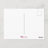 White Creush Chested Fantasy Bird Postkarte (Rückseite)