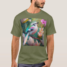 White Creush Chested Fantasy Bird T-Shirt