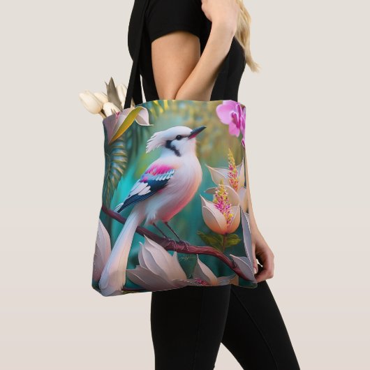 White Creush Chested Fantasy Bird Tasche (Von Nahem)