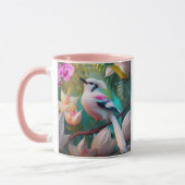 White Creush Chested Fantasy Bird Tasse (Links)