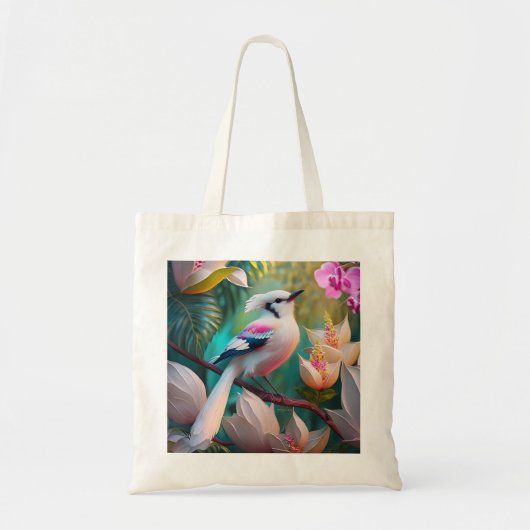 White Creush Chested Fantasy Bird Tragetasche (Vorne)