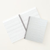White Crocodile Skin Print Spiral Notebook Notizblock (Innenseite)