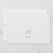 White Cross Sympathy Card Einladung (Rückseite)