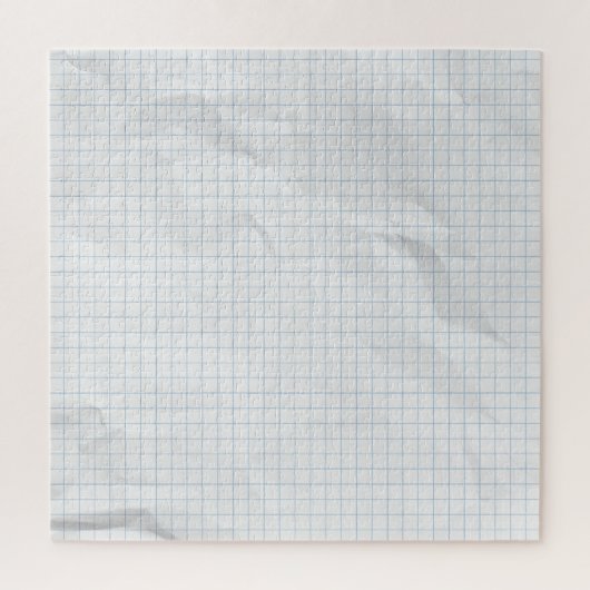 White Crumpled Paper Blue Lines Puzzle (Vertikal)
