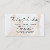 White Crystal Rock Shop Visitenkarte (Vorderseite)