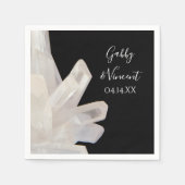 White Crystals on White Wedding Serviette (Vorderseite)