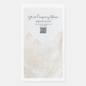 White Crystals Salon Wellness-Center Paper Handtüc Serviette (Vorderseite)