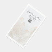 White Crystals Salon Wellness-Center Paper Handtüc Serviette (Ecke)