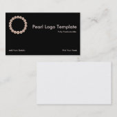 White Cultured Pearl Visitenkarte (Vorne/Hinten)