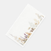 White Custom Family Name Fall Foliage Serviette (Ecke)