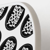 White Custom Logo business pattern Pickleball Schläger (Linke Seite)