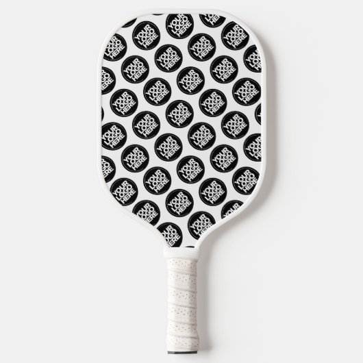 White Custom Logo business pattern Pickleball Schläger (Vorderseite)