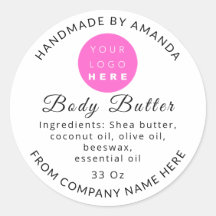 White Custom Logo Name Body Butter Kosmetik Gold
