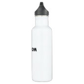 WHITE Custom Stainless Steel Water Bottle Blank Edelstahlflasche (Rechts)
