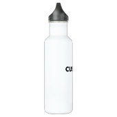 WHITE Custom Stainless Steel Water Bottle Blank Edelstahlflasche (Links)