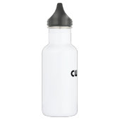 WHITE Custom Stainless Steel Water Bottle Blank Edelstahlflasche (Links)