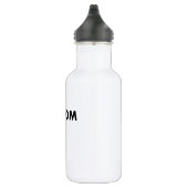 WHITE Custom Stainless Steel Water Bottle Blank Edelstahlflasche (Rechts)