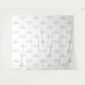 White Custom Two Logo Business Company H. Hintergr Wandteppich (Vorderseite (Horizontal))