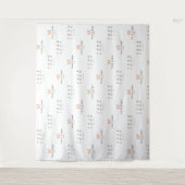 White Custom Two Logo Business Company H. Hintergr Wandteppich (Vorderseite)