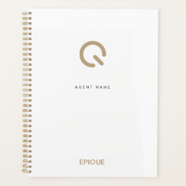 White Customized Epique Day Planner Planer