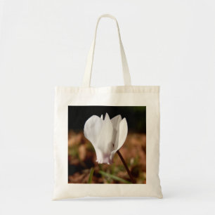 White Cyclamen Budget Totbeutel Tragetasche