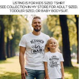 White Daddy und ich passen gesegnete Kinder zusamm T-Shirt