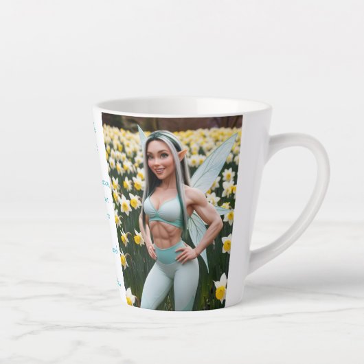 White Daffodil Fairy Milchtasse (Rechts)