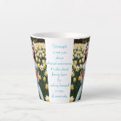White Daffodil Fairy Milchtasse (Vorderseite)
