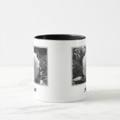 White Daffodil Lovely Foto Tasse (Zentrum)