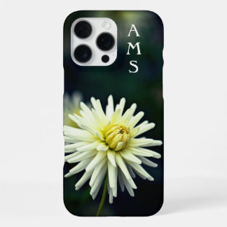 White Dahlia Blume Personal Initials Case Mate SA iPhone 16 Pro Max Hülle