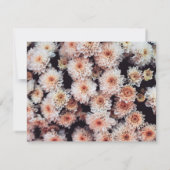 WHITE DAHLIA FLORAL ELEGANT DANKE EINLADUNG (Rückseite)