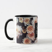 WHITE DAHLIA FLORAL ELEGANT TASSE (Links)