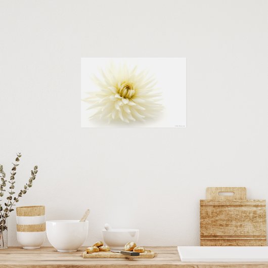 White Dahlia Poster (Küche)